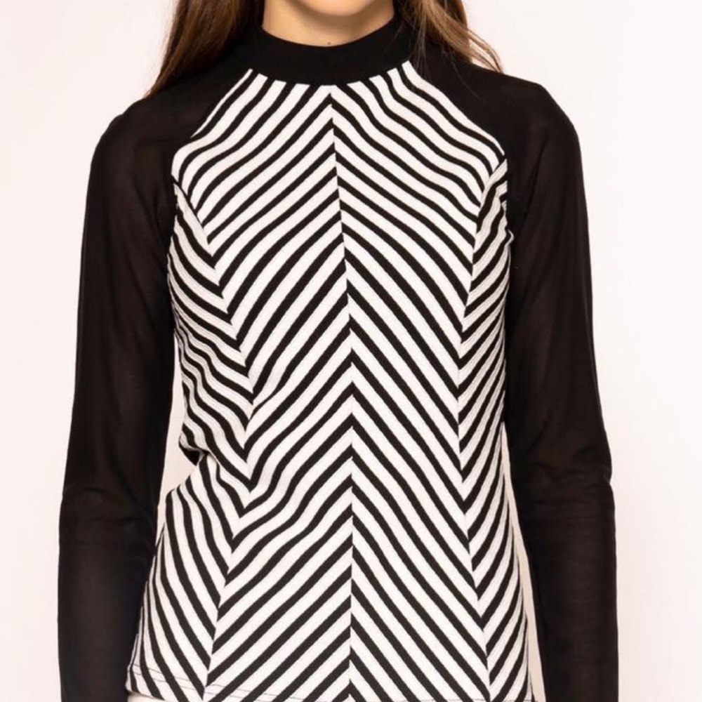 Black and white zig zag design